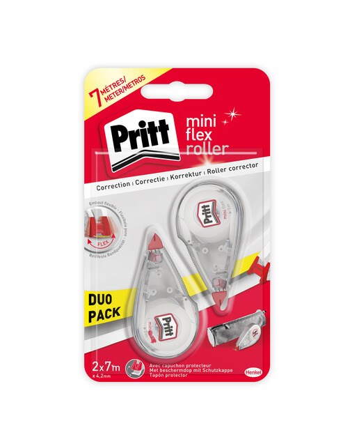 Imagem 0 de Corrector em fita 7 m x 5 mm Cómodo e Preciso Mini Rollerball Duo