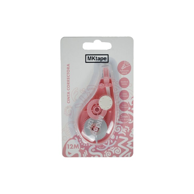 Imagen 0 de Cinta Correctora Aplicación Lateral 12 mts. Rosa Pastel Mktape