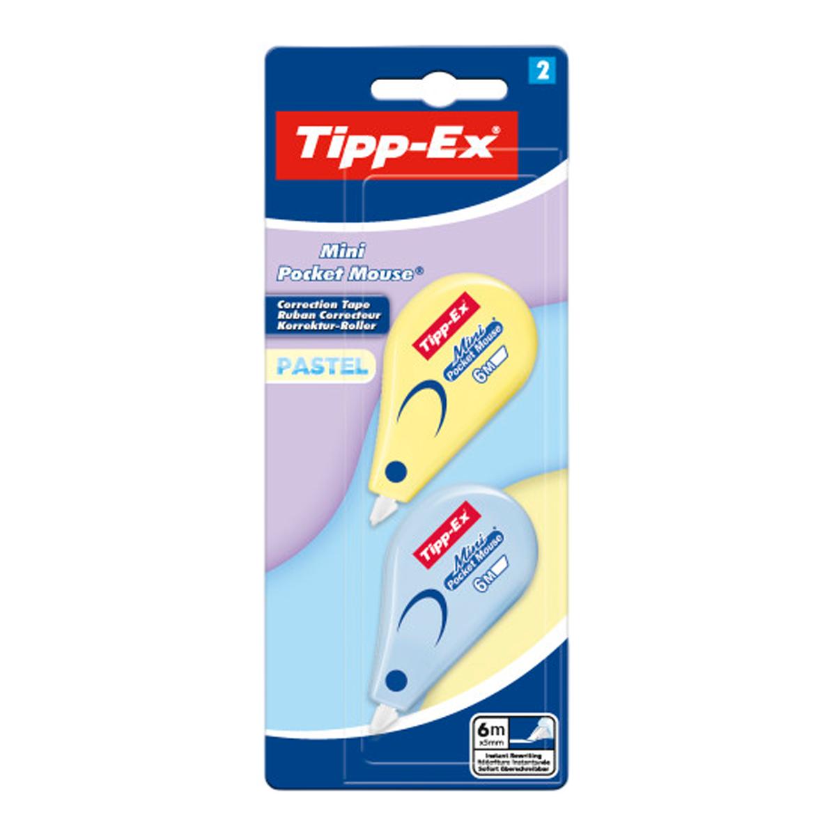 Imagen 0 de Pack de 2 Cintas correctoras Mini Pocket Mouse TIPP-EX BIC