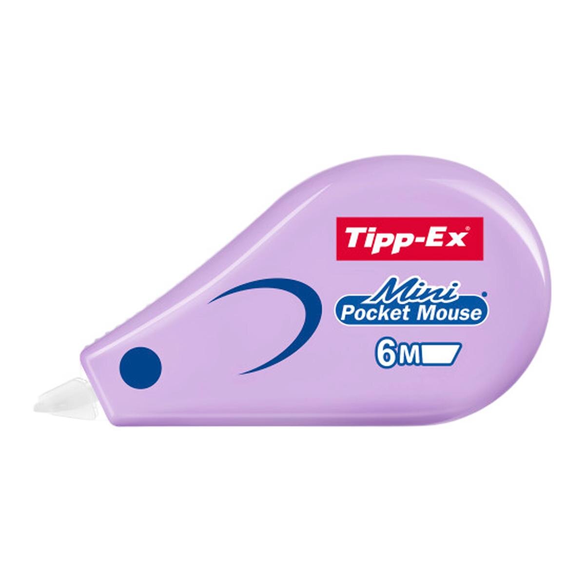 Pack de 5 Cintas correctoras Mini Pocket Mouse TIPP-EX BIC Multicolor-5