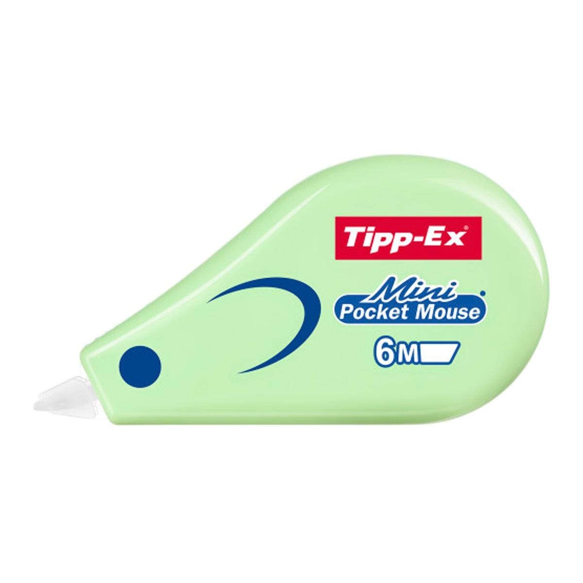 1 Cinta correctora Mini Pocket Mouse Pastel TIPP-EX BIC Surtido-7