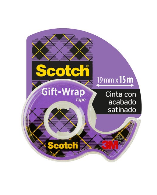 Imagem 0 de fita acetinada para envolver presentes 19 mm x 15m Scotch