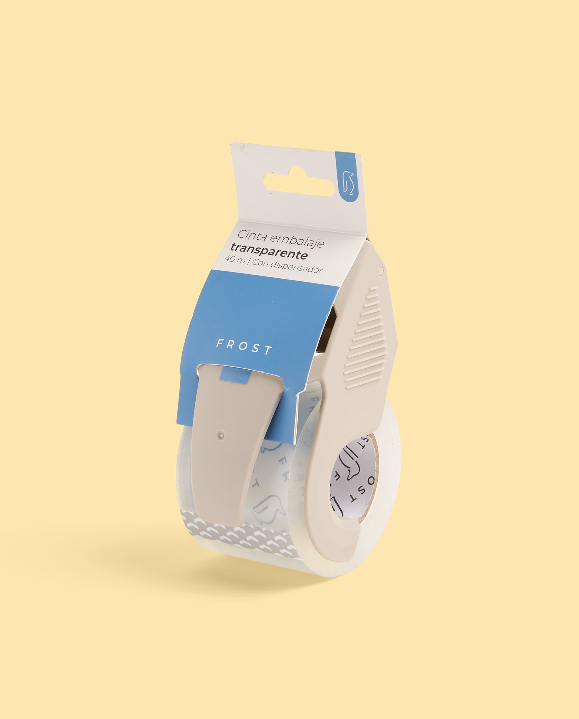Cinta de embalaje transparente con dispensador FROST 2