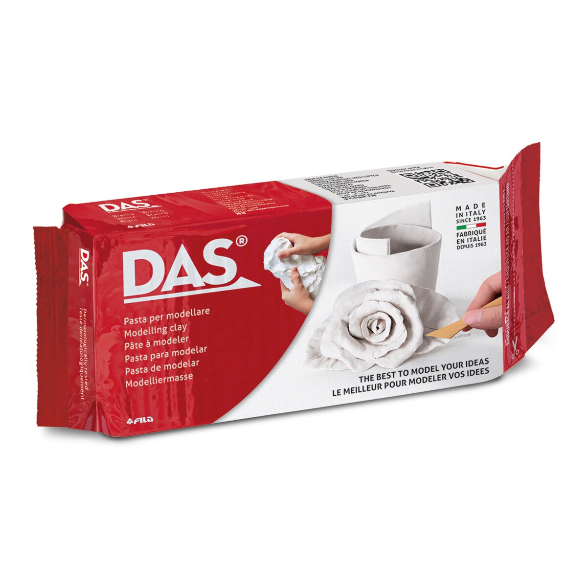 Imagen 0 de Pasta para modelar 500g DAS, blanco