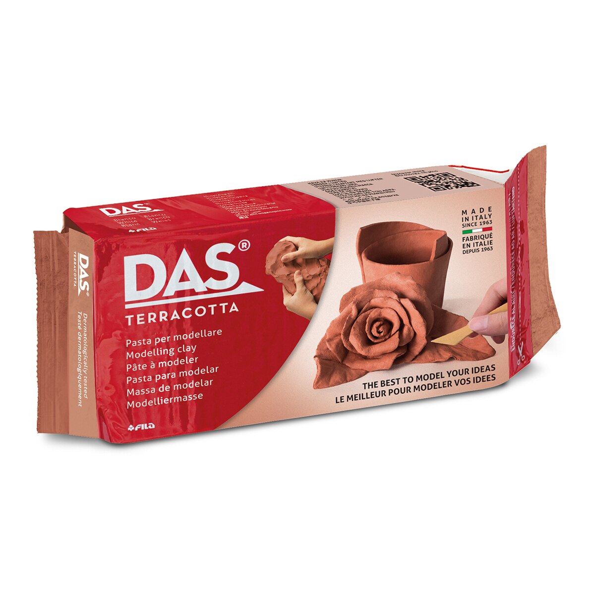 Imagen 0 de Pasta para modelar 1kg DAS, terracota
