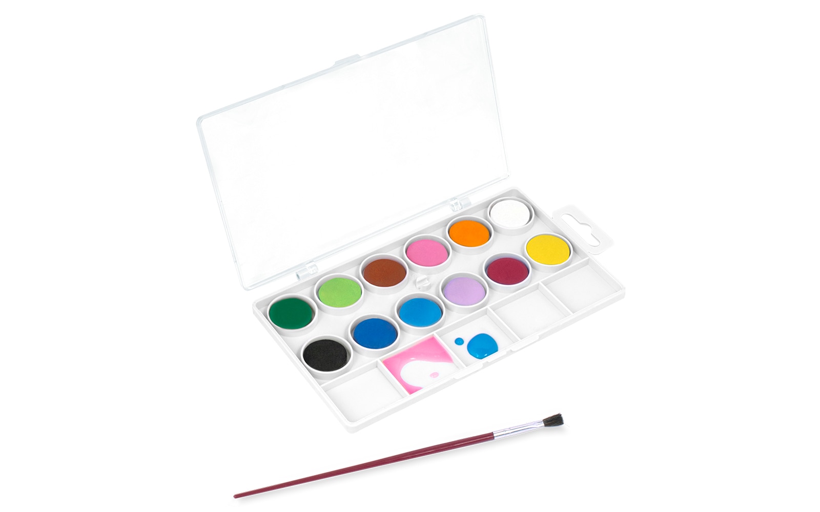 AGUARELAS Estojo 12 Pastilhas + Pincel 22 mm - Artigo Sortido. Envio realizado de forma aleatória Multicolor-2