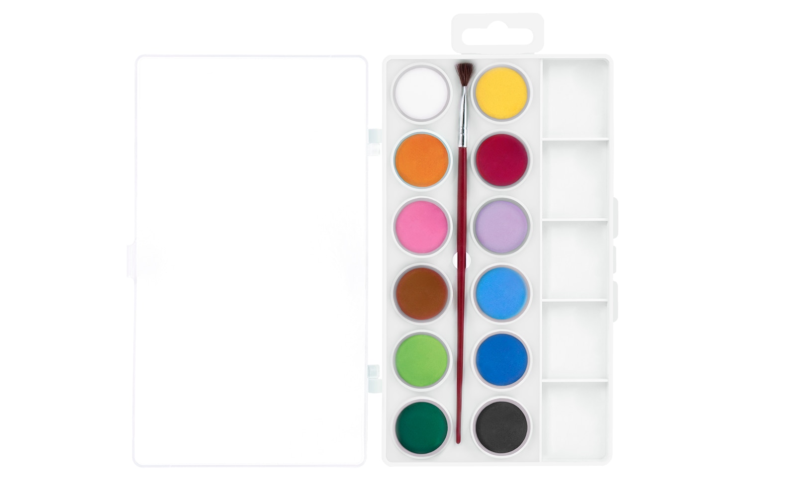 AGUARELAS Estojo 12 Pastilhas + Pincel 22 mm - Artigo Sortido. Envio realizado de forma aleatória Multicolor-3