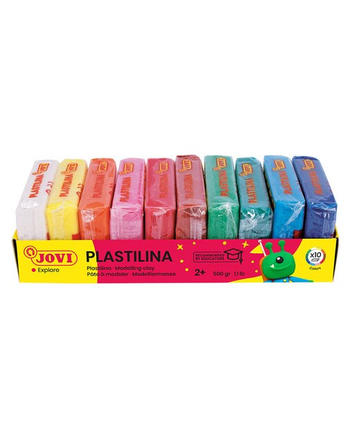 Bandeja com 10 Pastilhas de Plasticina 50 g - Artigo Sortido. Envio realizado de forma aleatória Multicolor-2