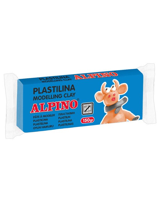 1 Unidade de Plasticina 150 g Alpino Azul Celeste 1