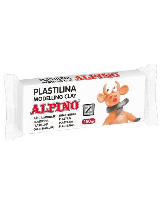 1 Unidade de Plasticina 150 g Alpino Branca 1