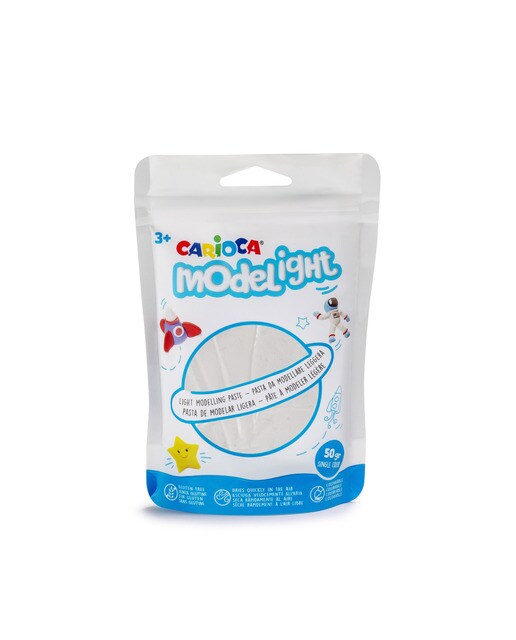 Saco de massa de modelar de 50 gramas Modelight branca Branco-1