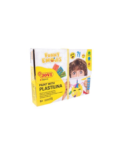 Imagem 0 de Kits Temáticos para Pintar com Plasticina Funny Emojis