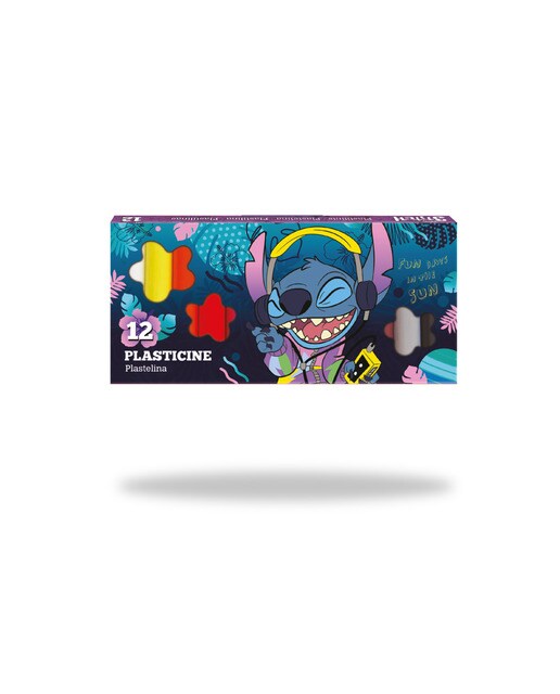 Plasticina 12 cores Stitch Coolpack Multicolor-1