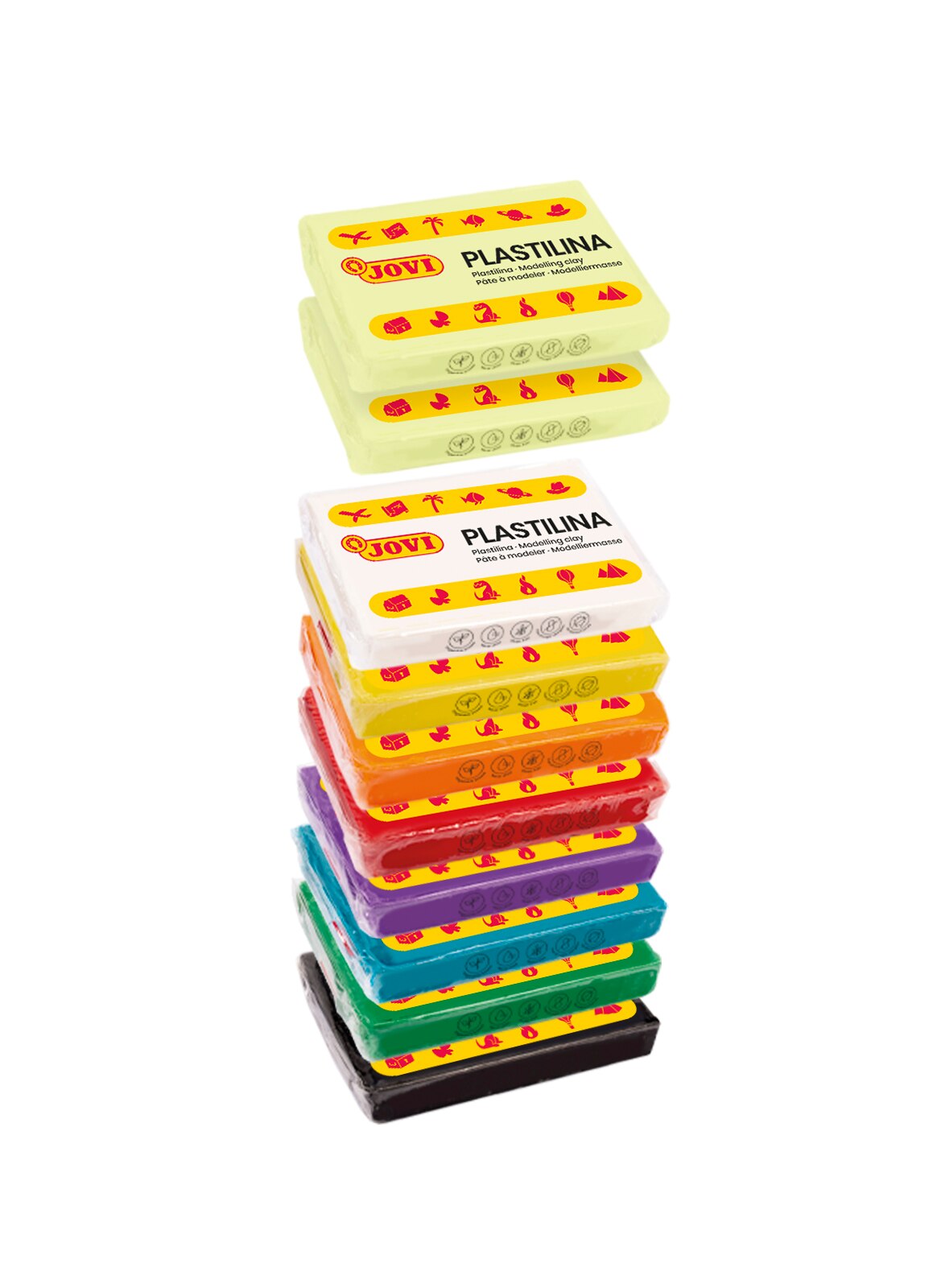 Tabuleiro de Plasticina Jovi Multicolor Multicolor-2