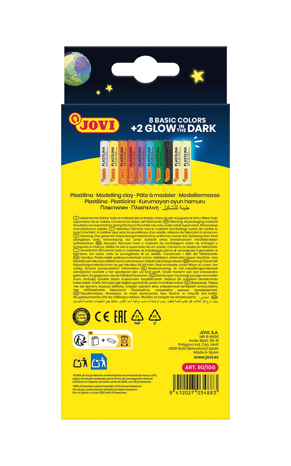Pack Plastilina Jovi Multicolor Multicolor-2