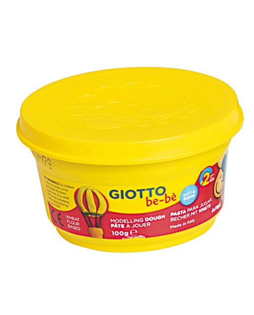Pack 3 unidades súper pasta para jugar 100g Giotto Be-Bè amarillo, cyan y rojo Multicolor-2