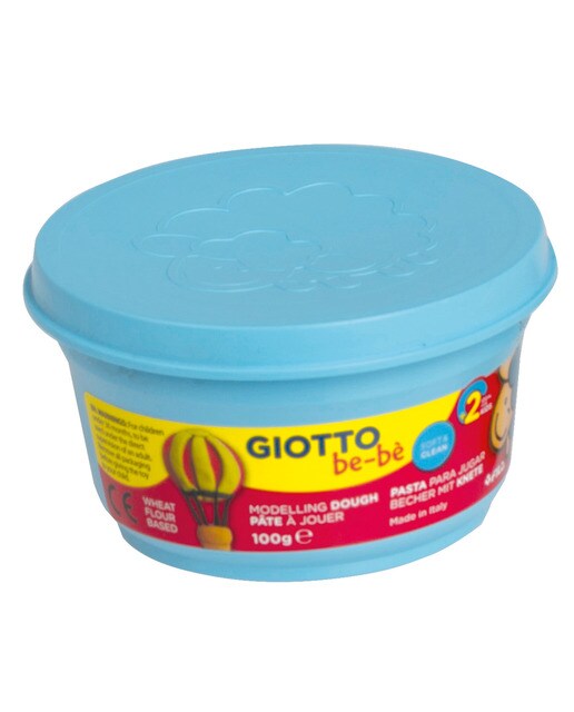 Pack 3 unidades súper pasta para jugar 100g Giotto Be-Bè amarillo, cyan y rojo Multicolor-3