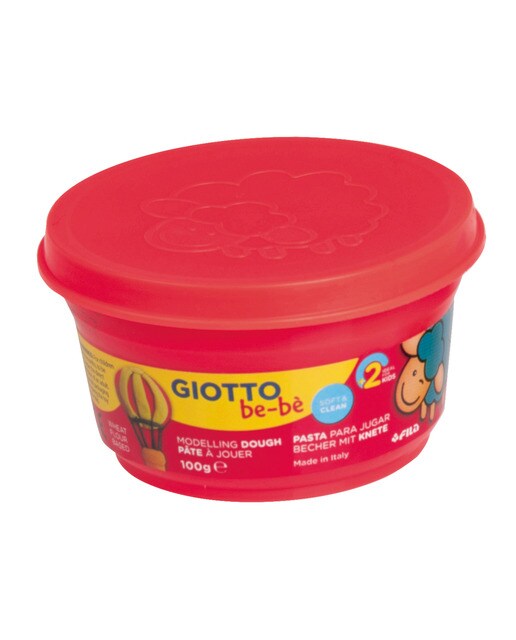Pack 3 unidades súper pasta para jugar 100g Giotto Be-Bè amarillo, cyan y rojo Multicolor-4