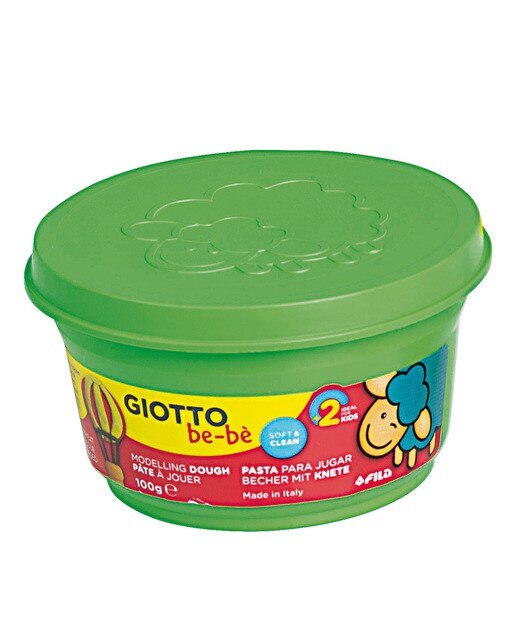 Pack 3 unidades súper pasta para jugar 100g Giotto Be-Bè naranja, magenta y verde Multicolor-2