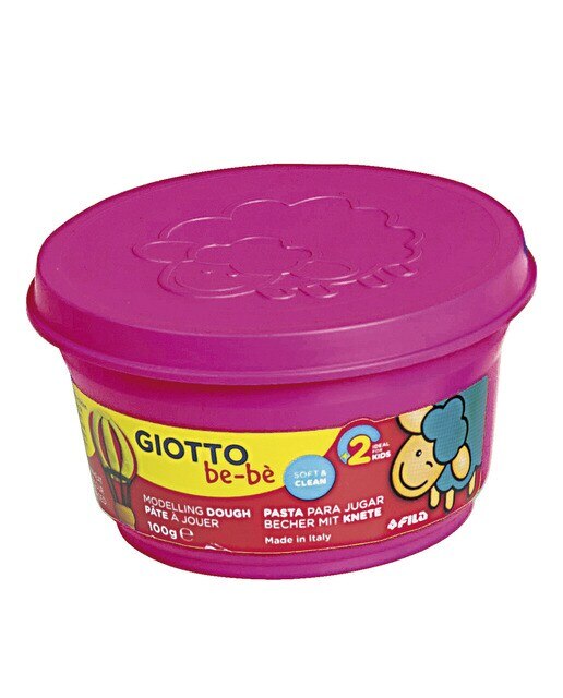 Pack 3 unidades súper pasta para jugar 100g Giotto Be-Bè naranja, magenta y verde Multicolor-4