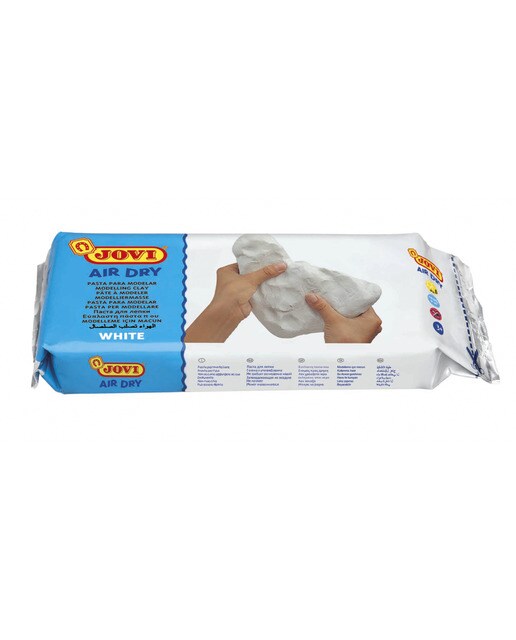 Air Dry Pastilha de Pasta de Moldar que Endurece ao Ar 500 g - Branco Branco-2