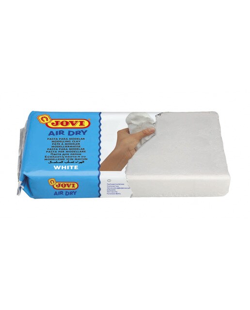 Air Dry Pastilha de Pasta de Moldar que Endurece ao Ar 500 g - Branco Branco-3