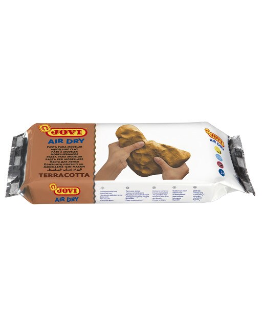 Air Dry Pastilha de Pasta de Moldar que Endurece ao Ar 500 g - Terracota Terracota-1