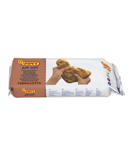 Air Dry Pastilha de Pasta de Moldar que Endurece ao Ar 500 g - Terracota Terracota-2