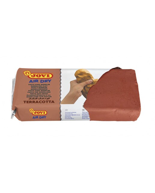 Air Dry Pastilha de Pasta de Moldar que Endurece ao Ar 500 g - Terracota Terracota-3