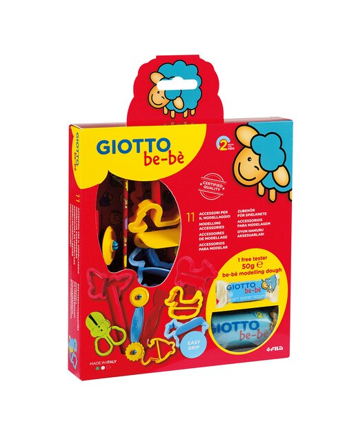 Imagen 0 de Set 10 unidades accesorios pasta para jugar + tester Giotto Be-Bè