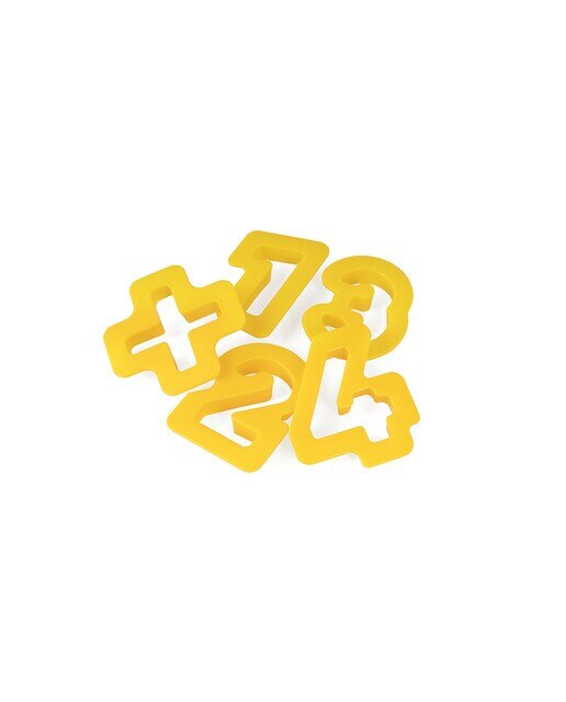 Acessórios de Modelar Números Jovi amarelo Amarelo-2