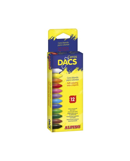 Imagem 0 de Caixa de 12 Lápis de cera Dacs