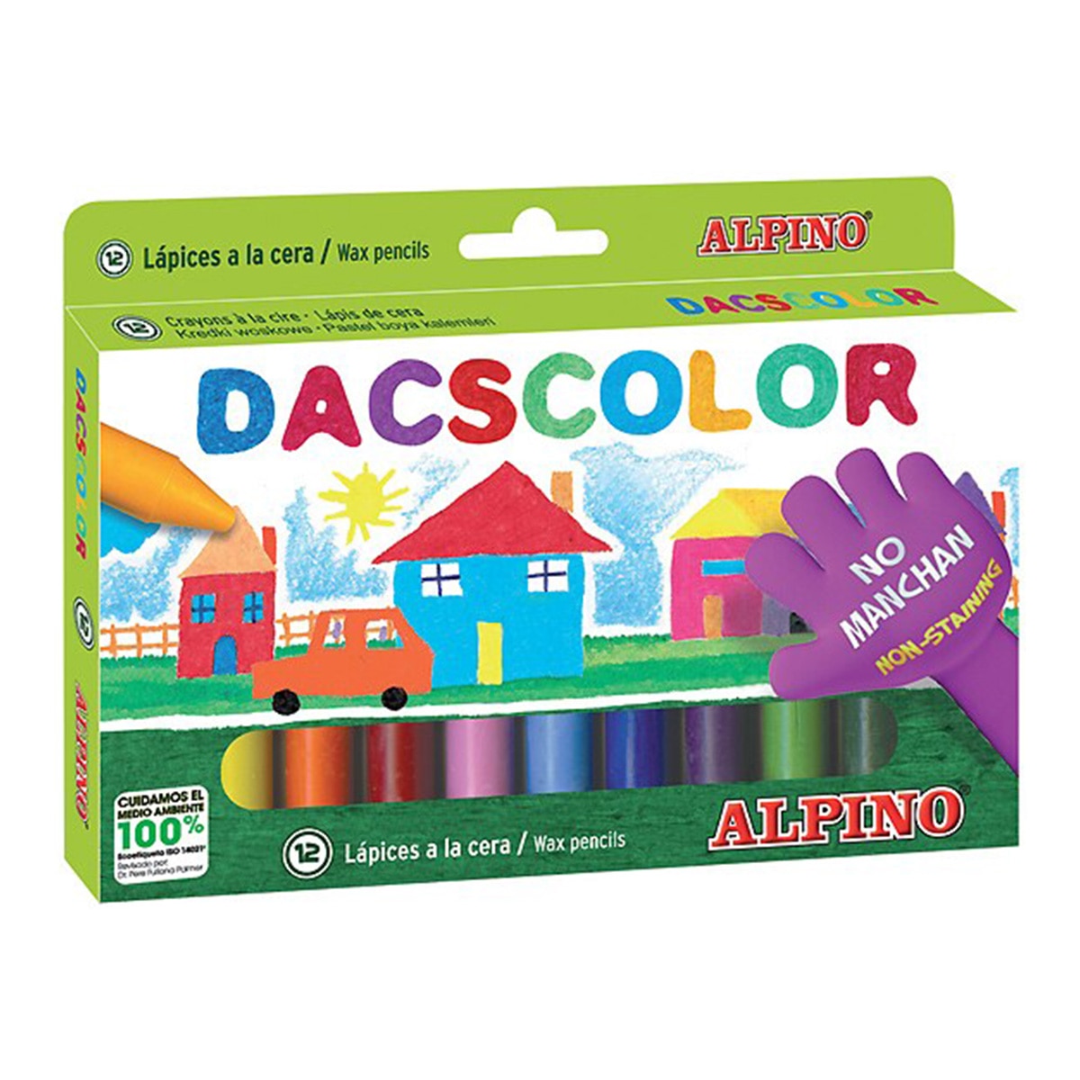 Imagem 0 de Estojo de 12 Lápis de Cera Dacscolor Alpino