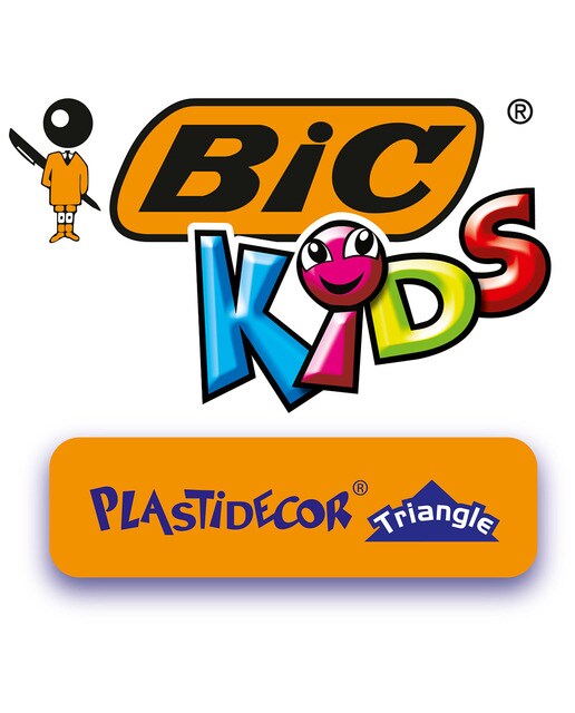 Pack de 12 lápis de cera de plástico de colorir Kids Plastidecor Triangle 4