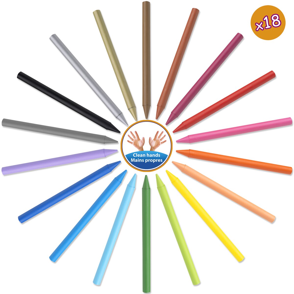 Pack de 18 Ceras Plásticas Colorear  Kids Plastidecor BIC 4
