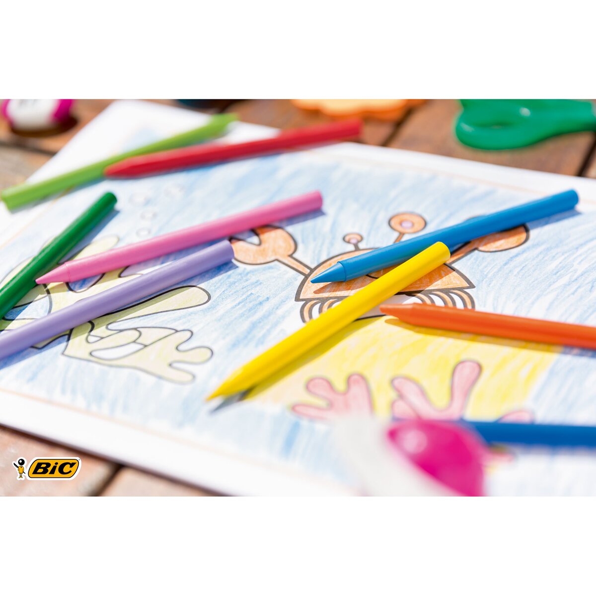 Pack de 18 Ceras Plásticas Colorear  Kids Plastidecor BIC 5