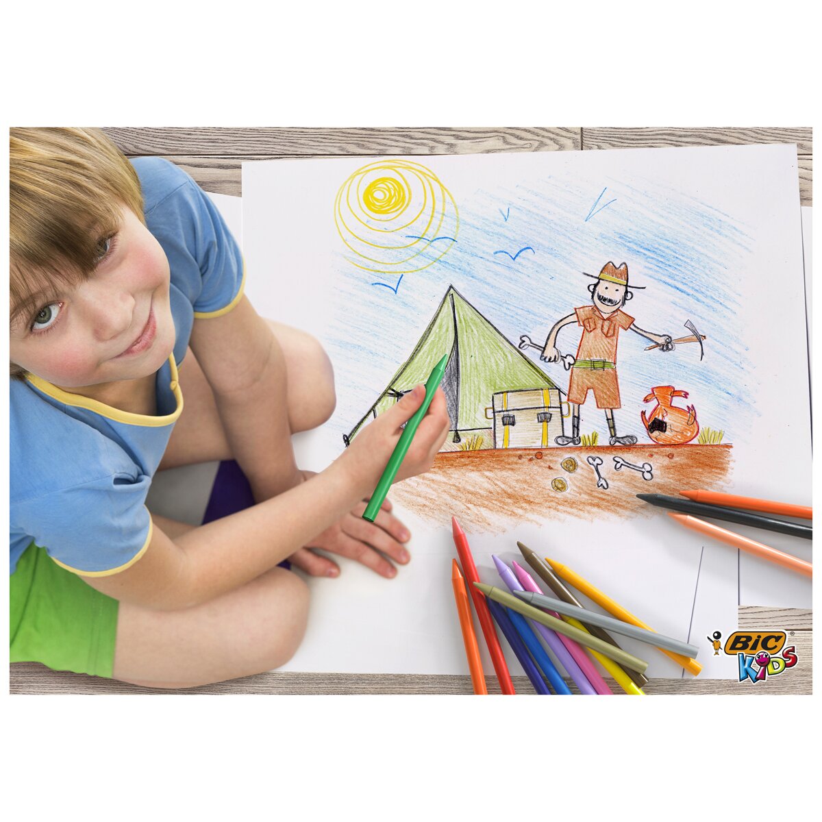 Pack de 18 Ceras Plásticas Colorear  Kids Plastidecor BIC 6