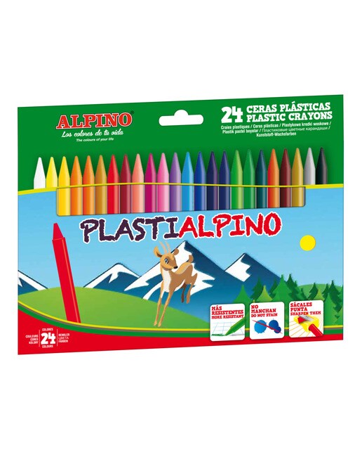 Pack 24 Ceras Plásticas Alpino 1
