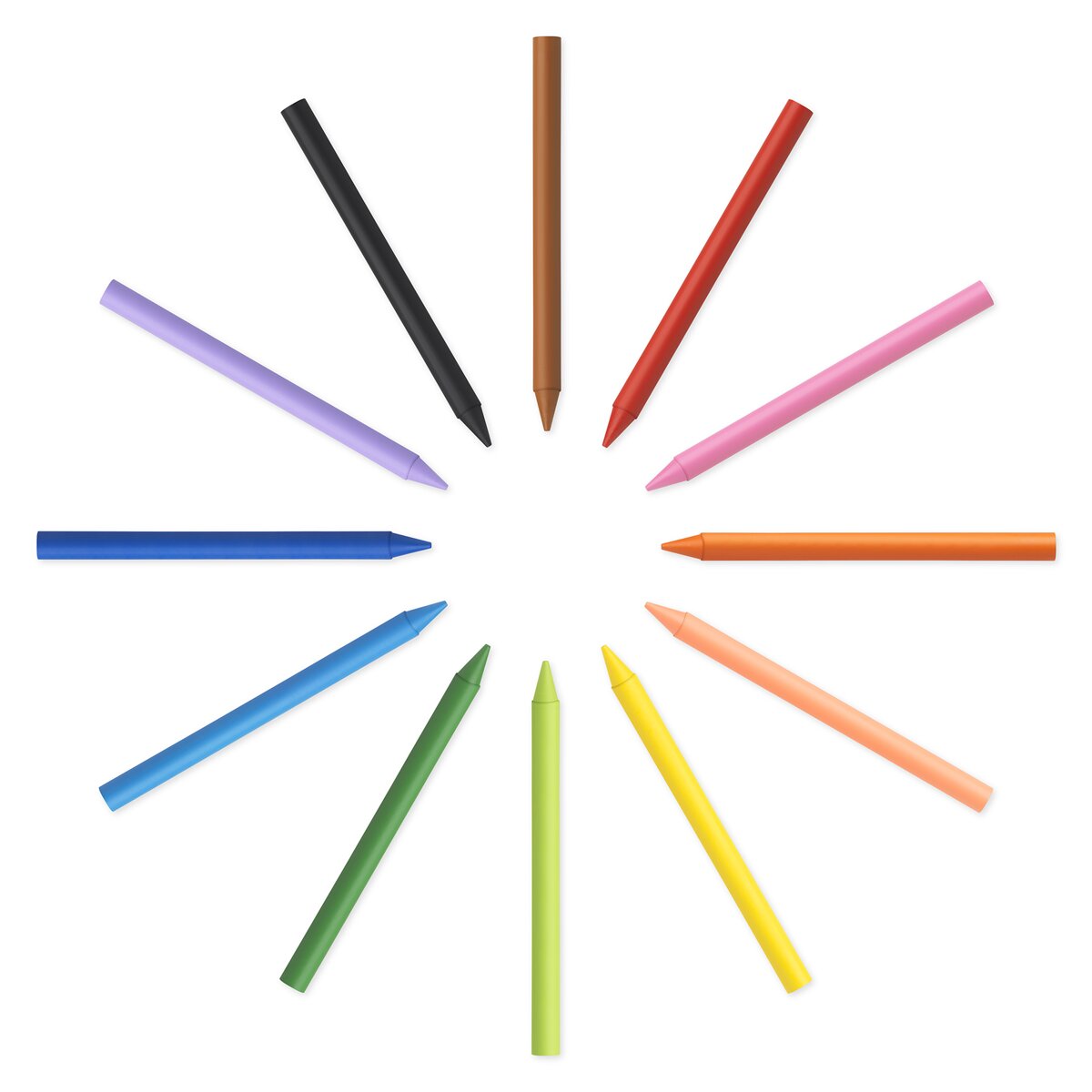 Pack de 12 Lápis de Cera de Plástico para Colorir Kids Plastidecor Exótico 3