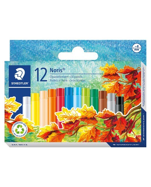 Pack com 12 Lápis de Cera Pastel Noris - Multicolor Multicolor-1