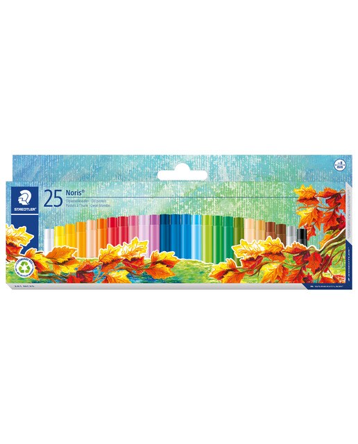 Pack com 25 Lápis de Cera Pastel Noris - Multicolor Multicolor-1