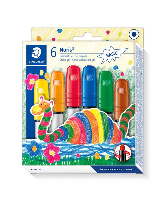 Pack de 6 Lápis de Cera Textura Gel Noris - Multicolor Multicolor-1
