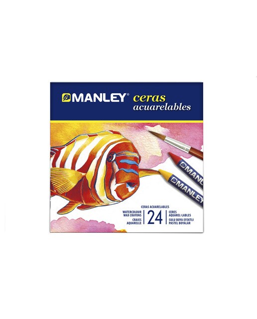 Estojo de 24 Lápis de cera Aguareláveis - Multicolor Multicolor-1