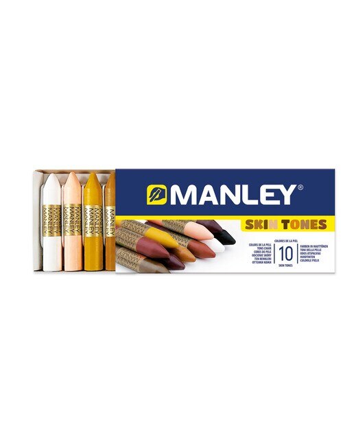 Conjunto de 10 ceras Manley da cor da pele 2