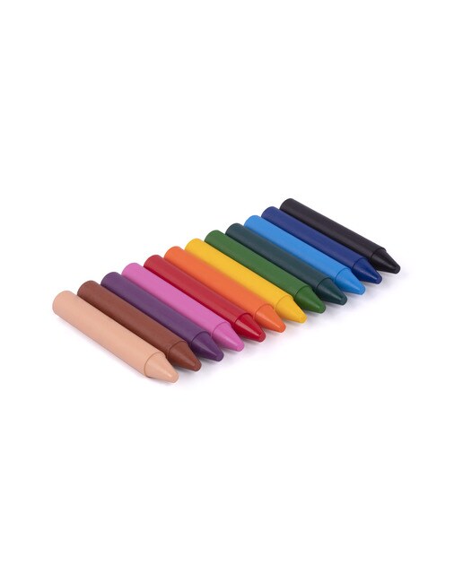 12 Lápis de Cera Jumbo Jovi Multicolor Multicolor-4