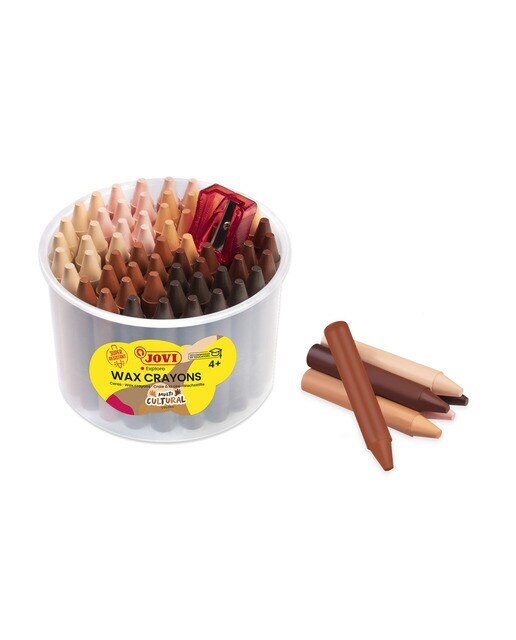 Caixa 60 Lápis de Cera Jumbo Jovi Multicolor-3