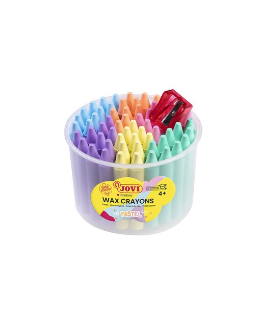 Lápis de Cera Jumbo 60 Unitons pastel Jovi Multicolor-1