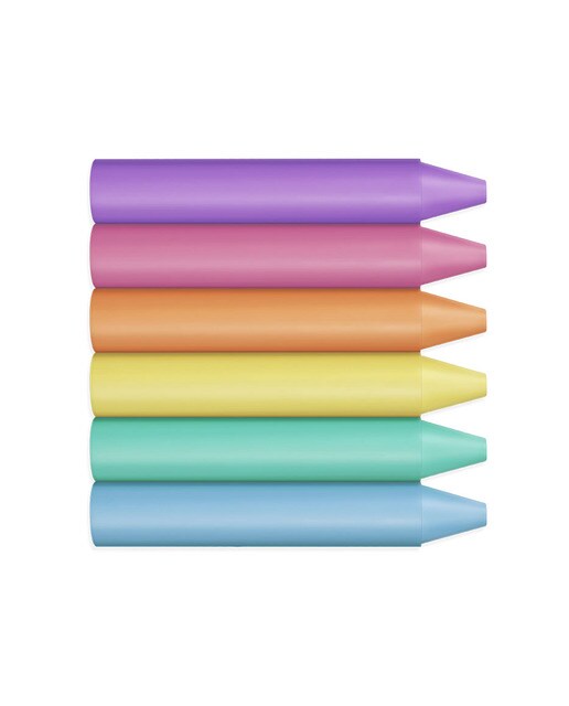 Lápis de Cera Jumbo 60 Unitons pastel Jovi Multicolor-6