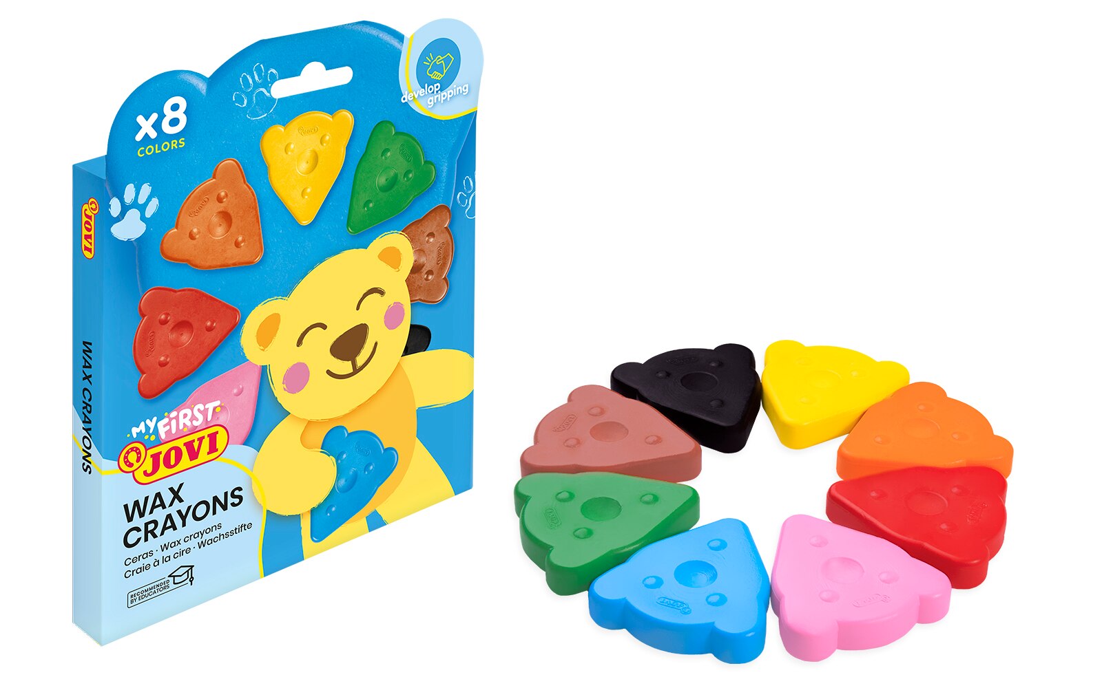 MY FIRST CRAYON 8 ceras oso Jovi Multicolor Multicolor-4