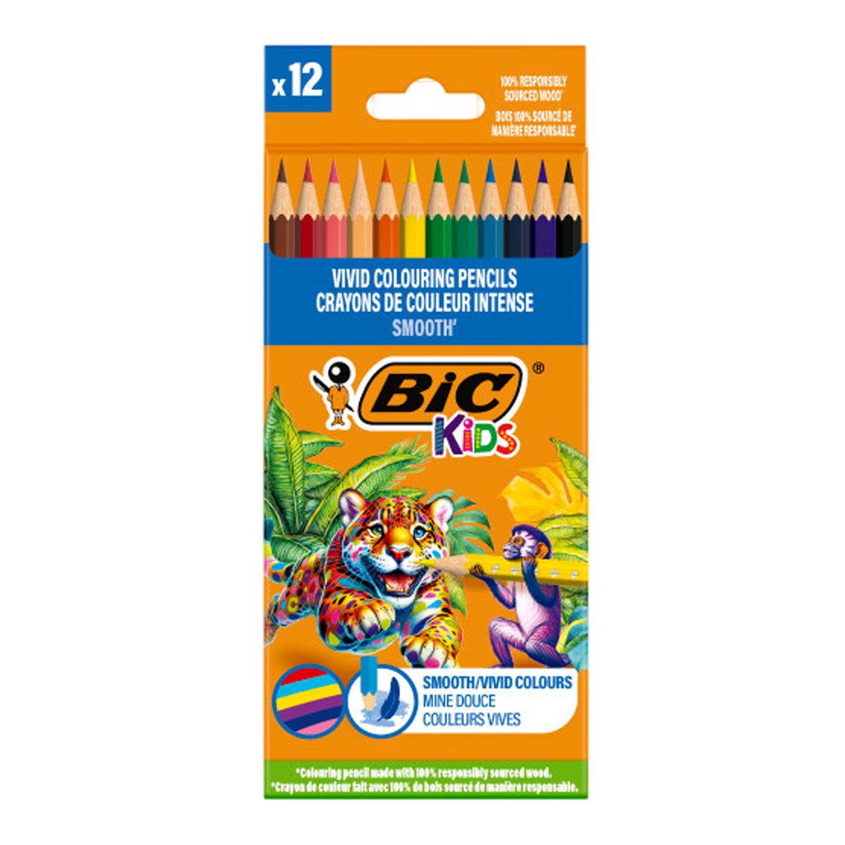 Imagen 0 de Pack de 12 Lápices Colorear Madera BIC